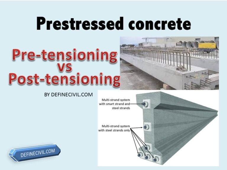 Prestressed बनाम पोस्ट तनाव